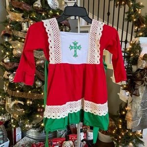 4T Cross Christmas Dress